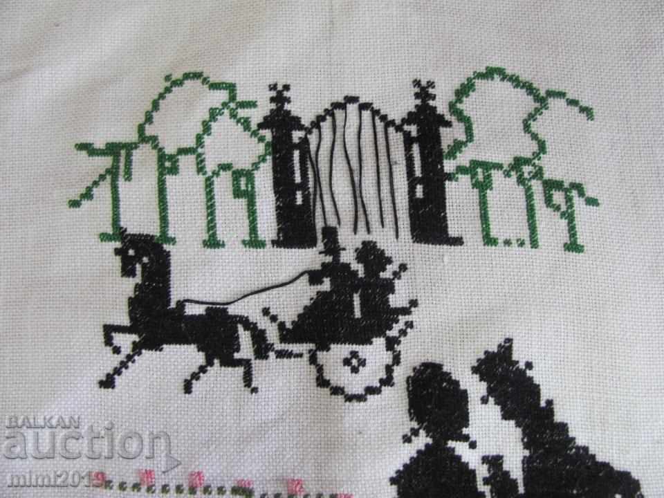 Victorian Style 2 pcs. Hand Sewn Tapestries - 7 Victorian Style 2 pcs. Hand Sewn Tapestries - 7