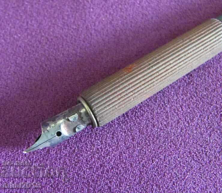 Auction Vintage Inkwell and Wax Handle Auction Vintage Inkwell and Wax Handle