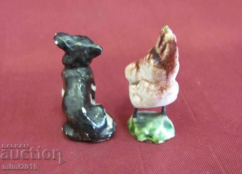 Screw Mini Porcelain Figures 2 pcs. - 7 Screw Mini Porcelain Figures 2 pcs. - 7