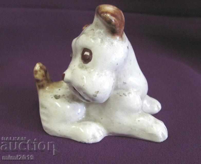 Old Porcelain Figurine Dog - 5 Old Porcelain Figurine Dog - 5