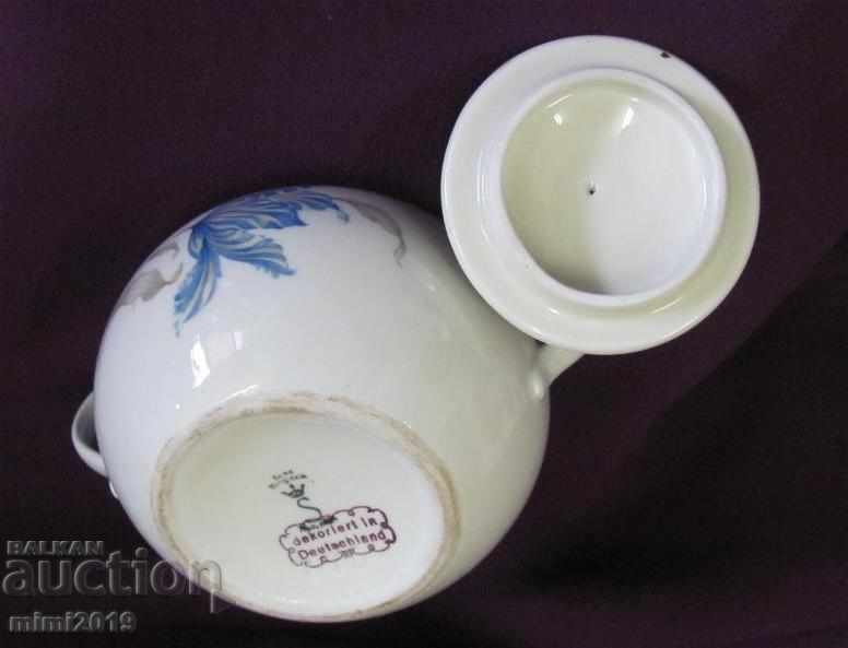 Auction  Old Porcelain Sugar Bar Marked