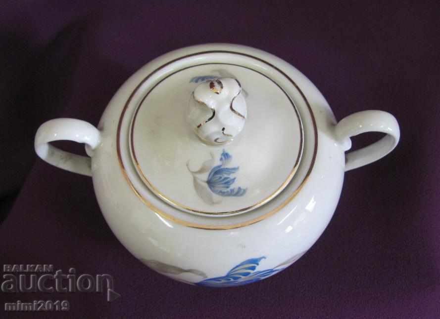 Old Porcelain Sugar Bar Marked - 7