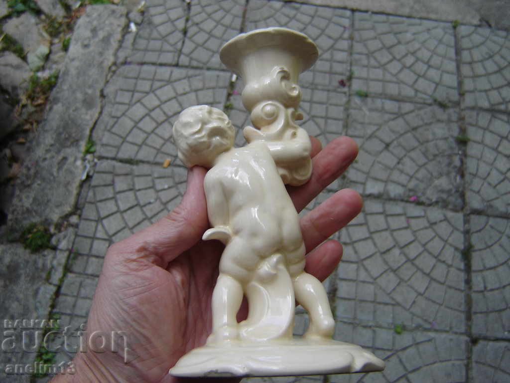 Auction STAR PORCELAIN CANDLE MARKED Auction STAR PORCELAIN CANDLE MARKED