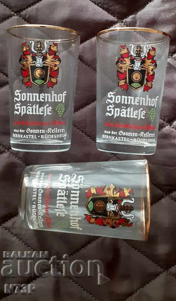 OLD CUPS 3PCS. COLLECTION. WINE. - 5 OLD CUPS 3PCS. COLLECTION. WINE. - 5