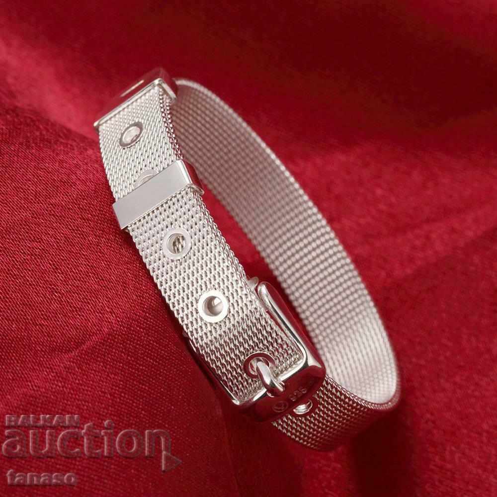 Auction Silver-plated bracelet-strap Auction Silver-plated bracelet-strap