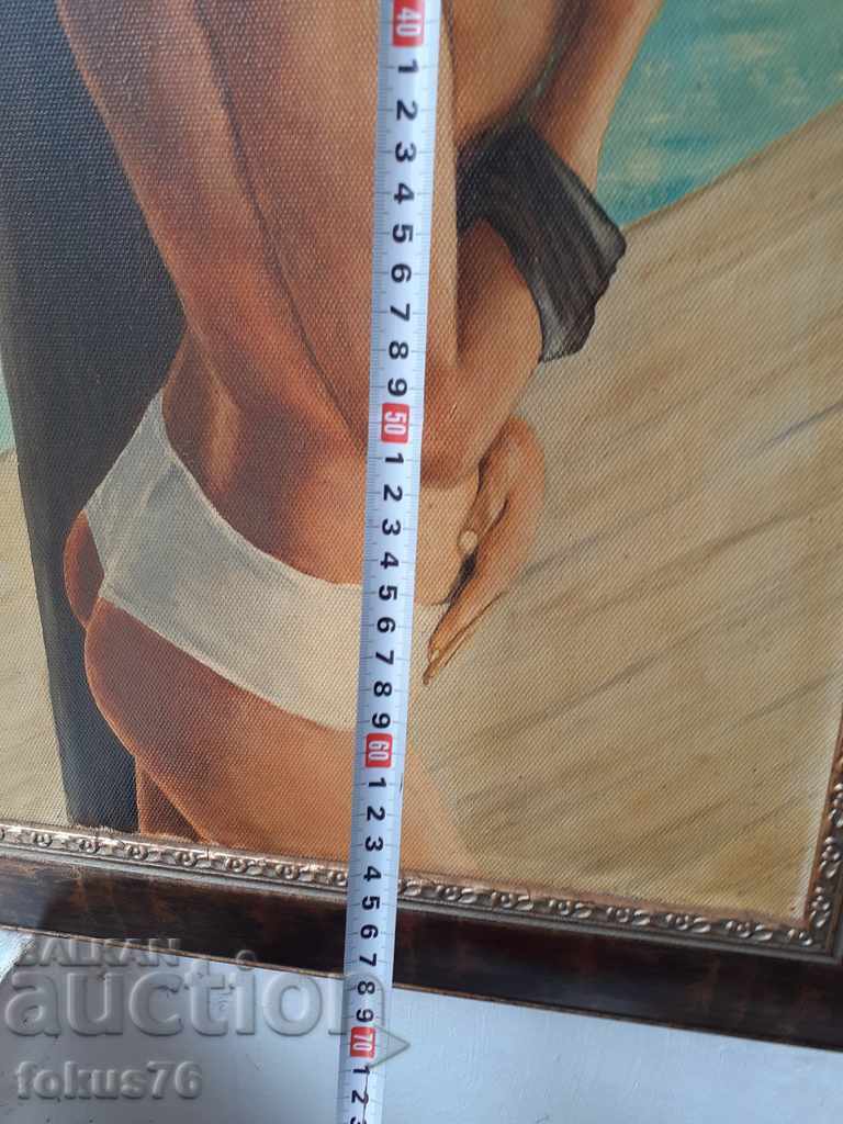 Картина "Момиче" масло на платно подпис рамка - 5 Картина "Момиче" масло на платно подпис рамка - 5