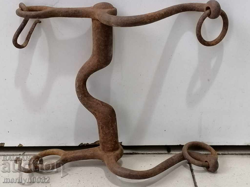 Auction  Hand forged horse bridle wrought iron