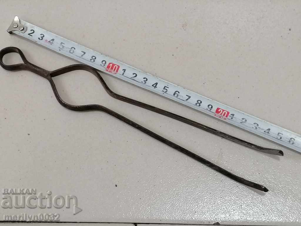 Dilaf vechi, clește, fier forjat pentru cuptor - 6