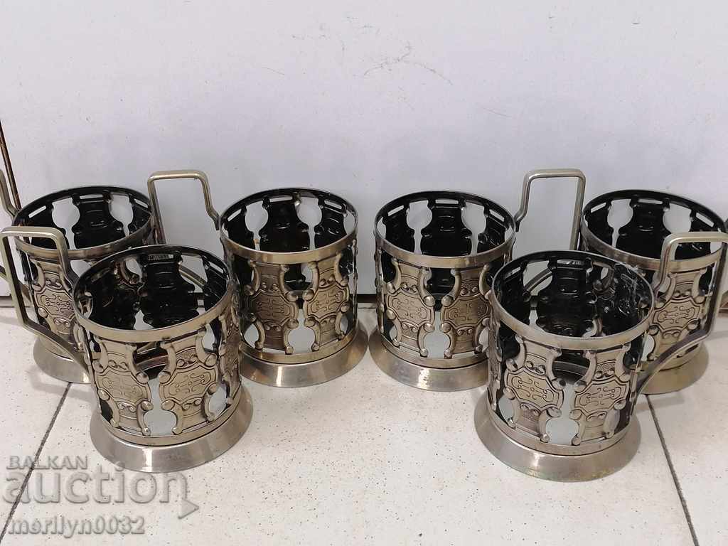 Servicole de protecție pentru ochelari 6 buc cupă cupă URSS cu preț 56.00 BGN | € 28.63 Servicole de protecție pentru ochelari 6 buc cupă cupă URSS cu preț 56.00 BGN | € 28.63