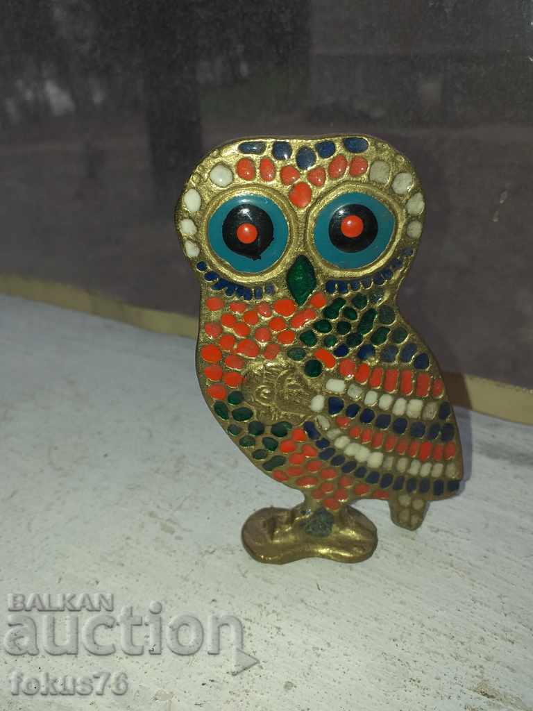 Delivery of Owl owl bronze enamel figure Delivery of Owl owl bronze enamel figure