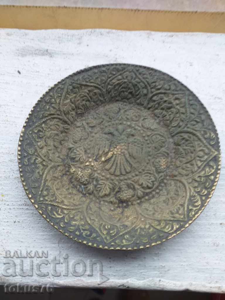 Old plate bronze double-headed eagle