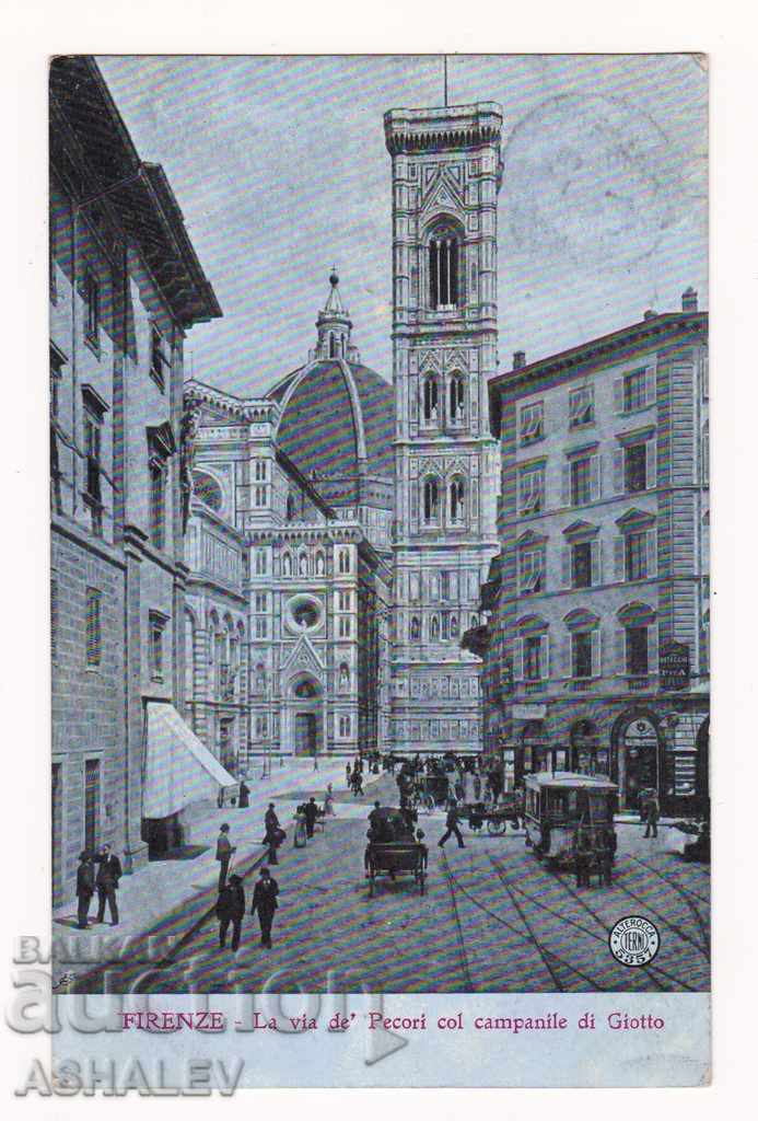 Italia - Florența / vechi călător 1908 /