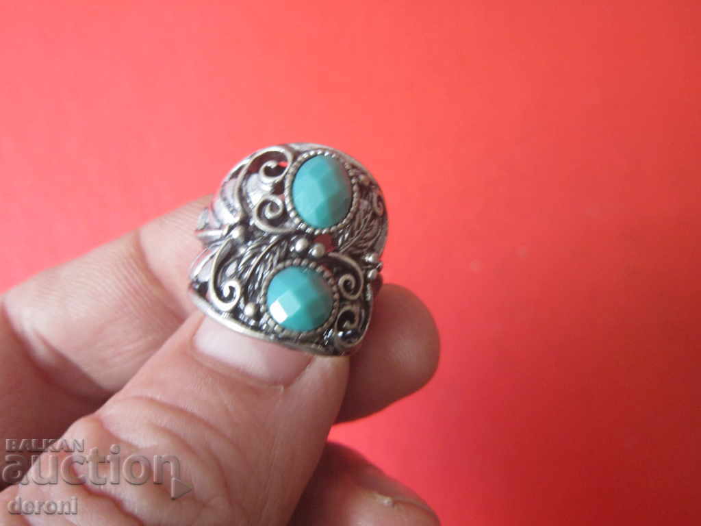An amazing ring with stones with price 10.00 BGN | € 5.11