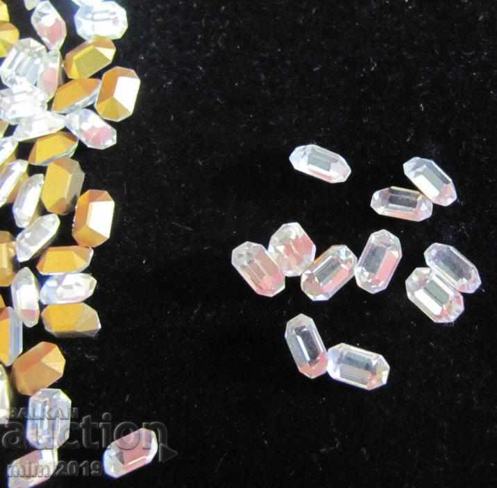 Antique Vintage Polished Crystals for Jewelry Bohemia