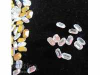 Cristale antice vintage lustruite pentru bijuterii Boemia