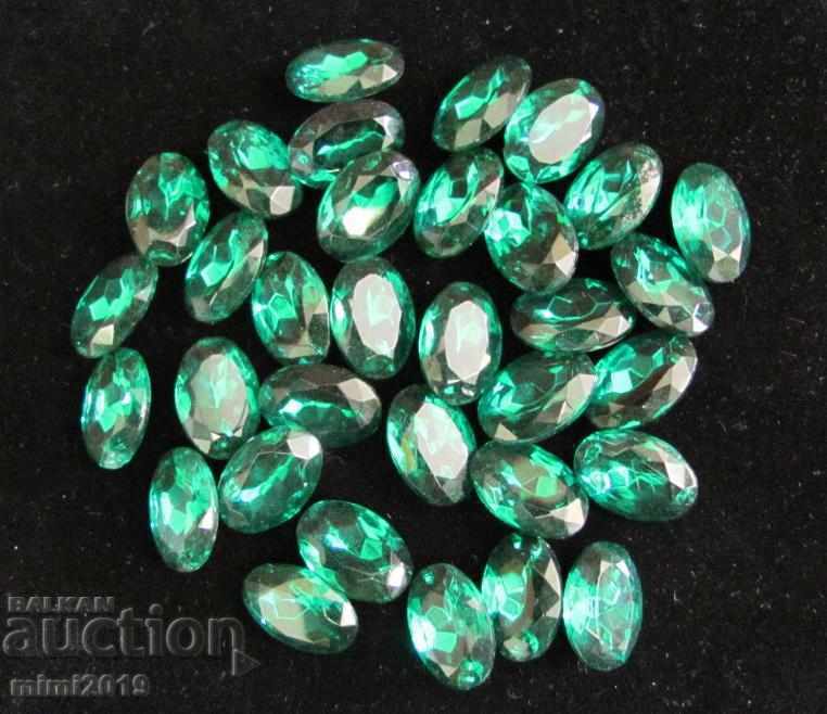 Antique Vintage Polished Crystals for Jewelry Bohemia