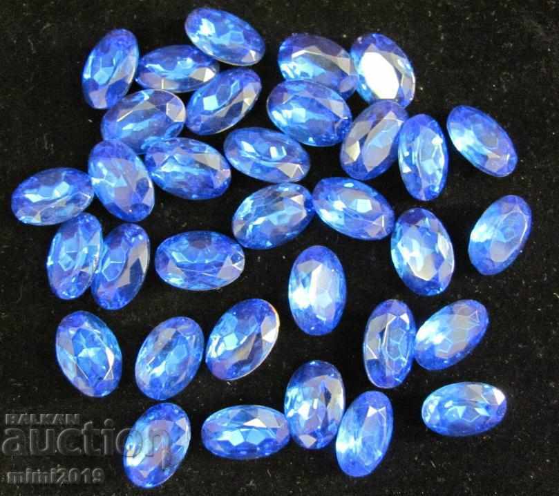 Antique Vintage Polished Crystals for Jewelry Bohemia - 5 Antique Vintage Polished Crystals for Jewelry Bohemia - 5