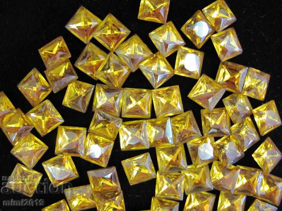 Antique Vintage Polished Crystals for Jewelry Bohemia - 5 Antique Vintage Polished Crystals for Jewelry Bohemia - 5