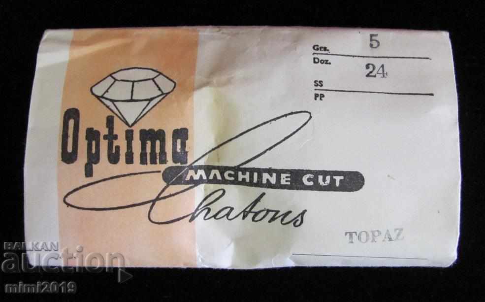 Antique Vintage Polished Crystals for Jewelry Bohemia - 5 Antique Vintage Polished Crystals for Jewelry Bohemia - 5