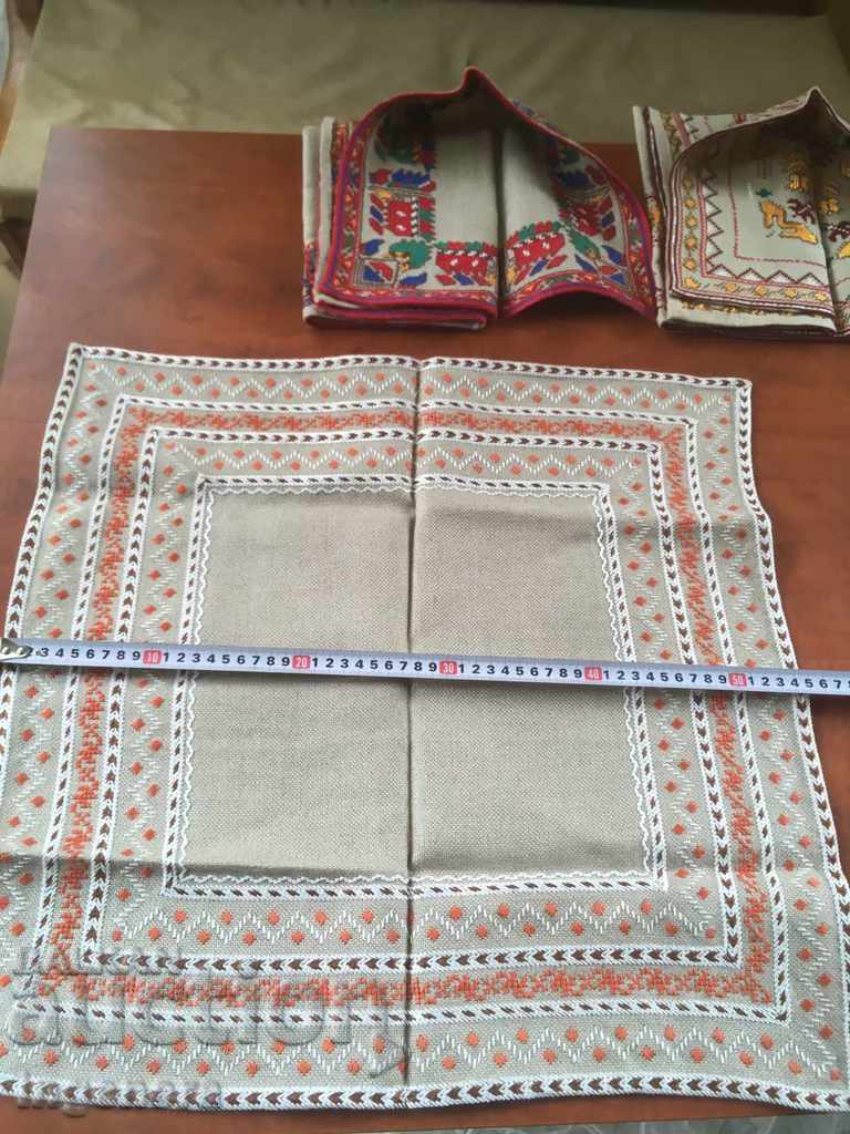 HAND-EMBROIDERED OLD LINEN PANAMA NEW