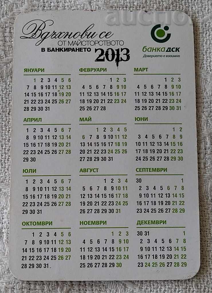 DSK BANK BANKING CALENDAR 2013 with price 1.00 BGN | € 0.51 DSK BANK BANKING CALENDAR 2013 with price 1.00 BGN | € 0.51
