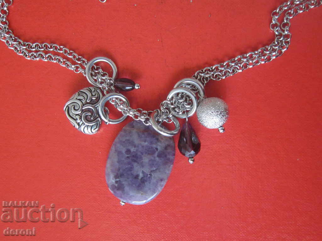 Amazing necklace necklace locket natural stone - 5 Amazing necklace necklace locket natural stone - 5