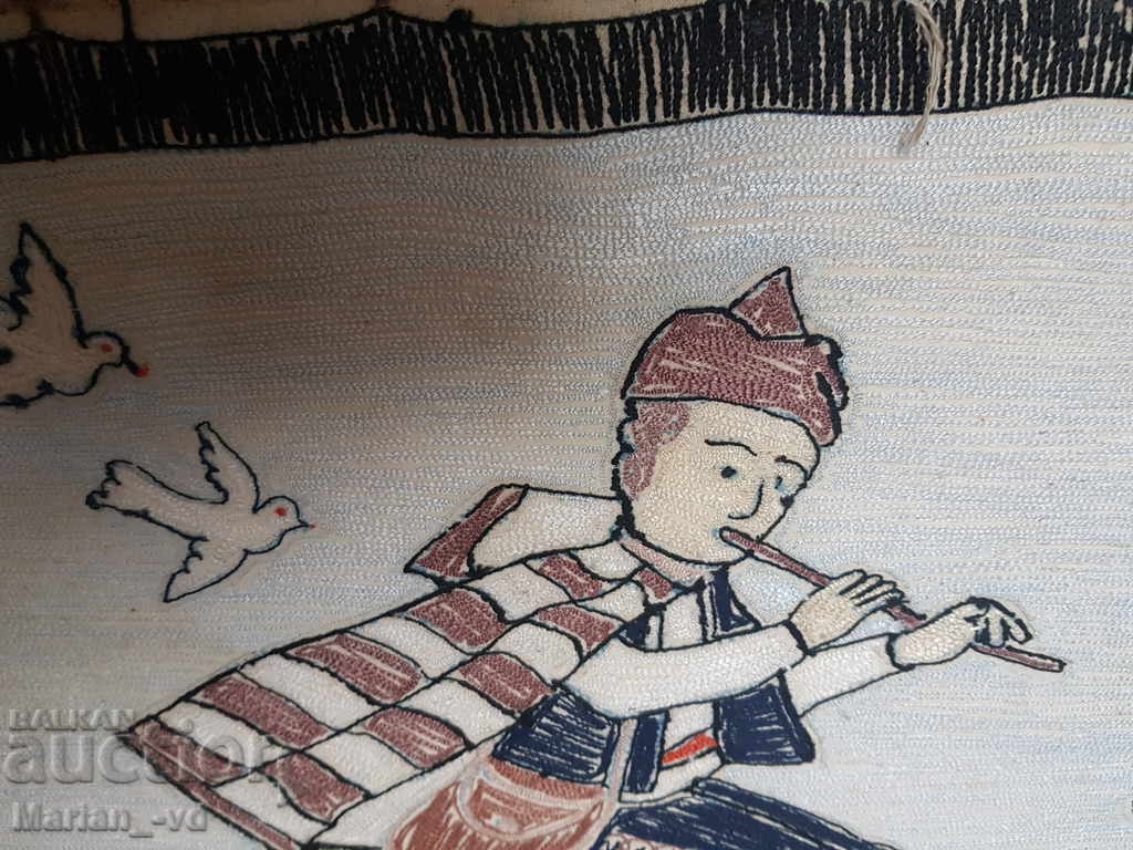 Old plush carpet with frame - 6 Old plush carpet with frame - 6