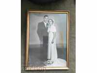 Wedding photo in a frame