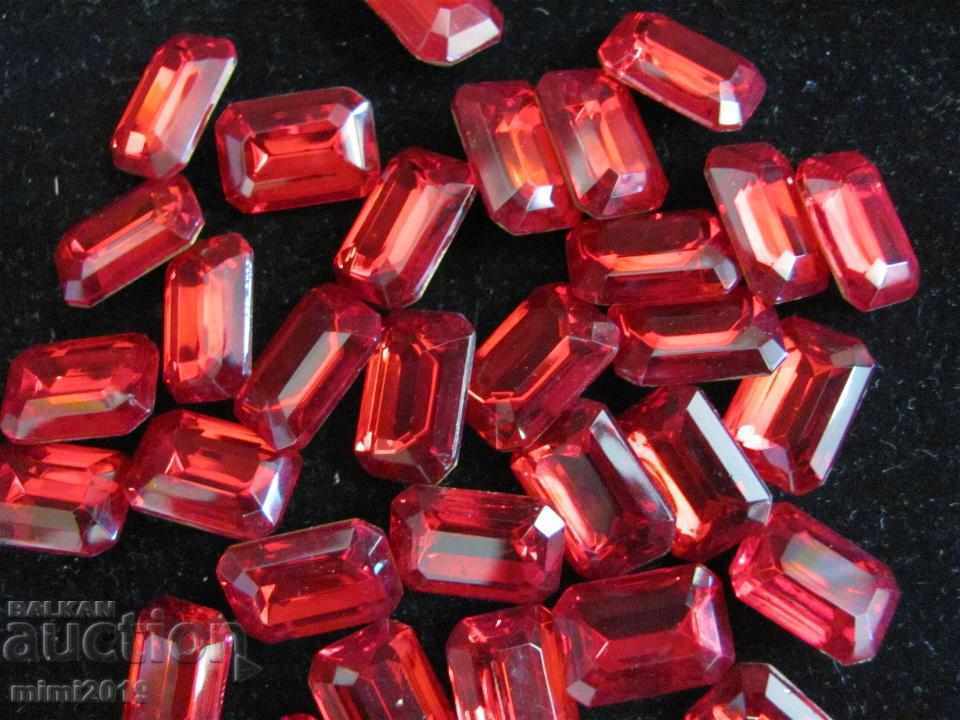 Antique Vintage Polished Crystals for Jewelry Bohemia - 6 Antique Vintage Polished Crystals for Jewelry Bohemia - 6