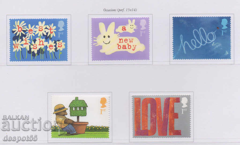 2002. Μεγάλη Βρετανία. Συγχαρητήρια γραμματόσημα.