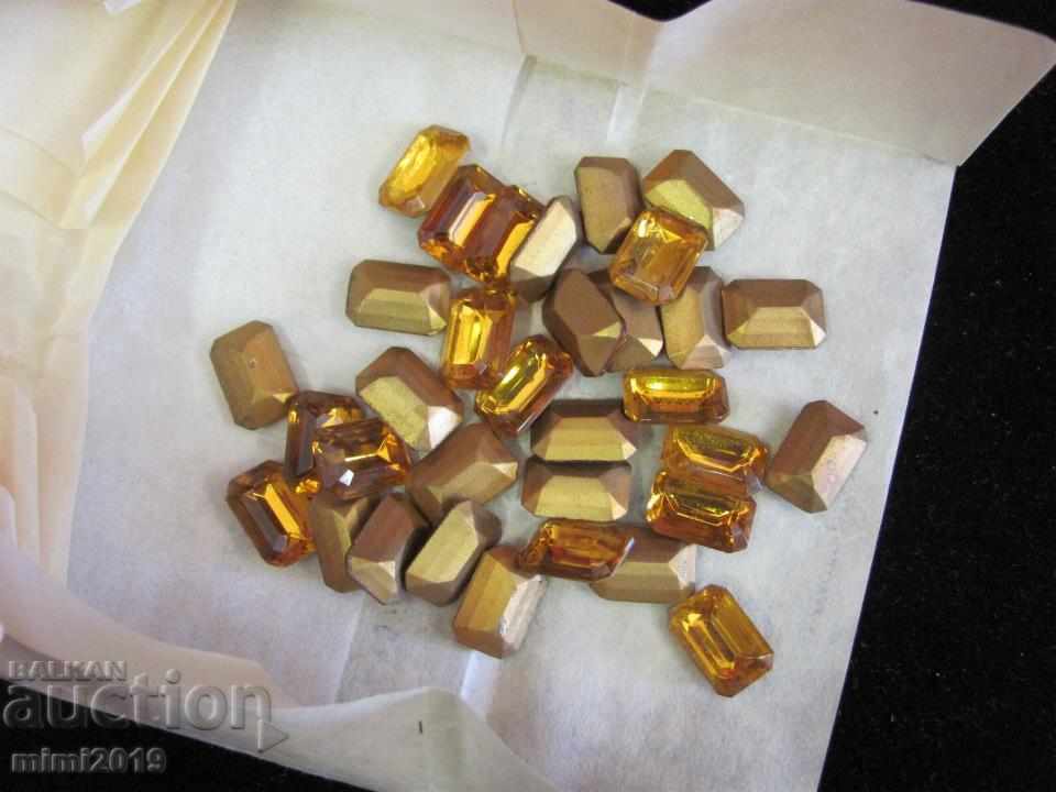 Delivery of Antique Vintage Polished Crystals for Jewelry Bohemia Delivery of Antique Vintage Polished Crystals for Jewelry Bohemia