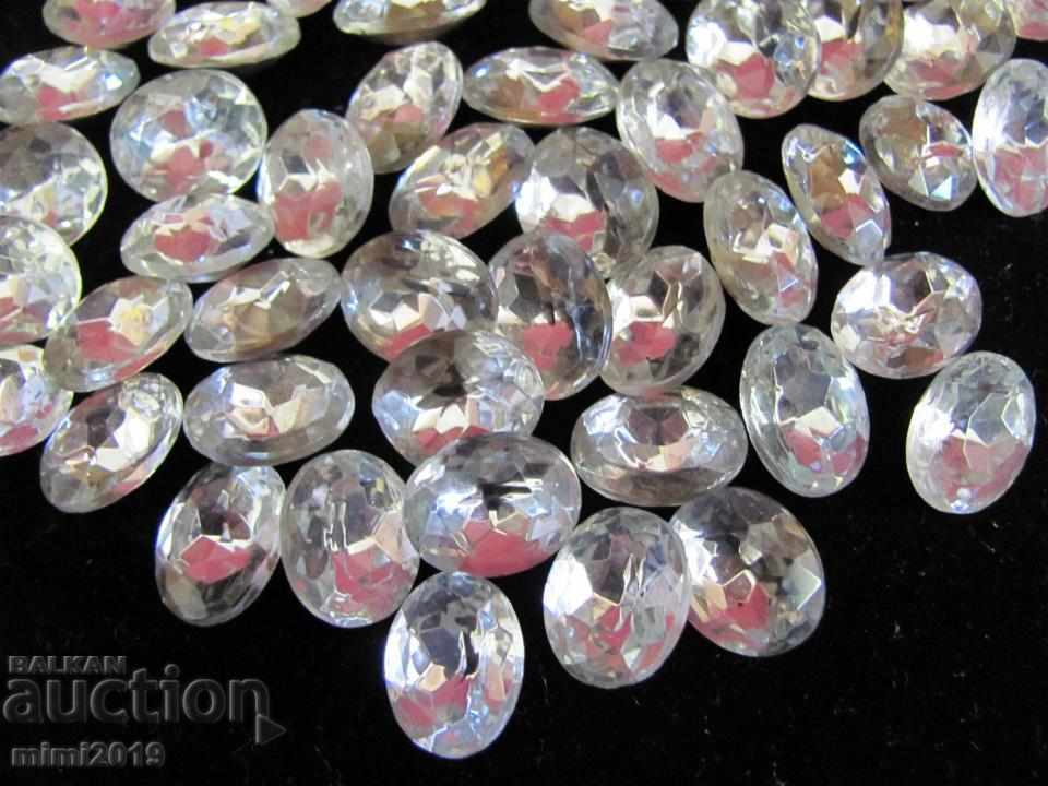 Antique Vintage Polished Crystals for Jewelry Bohemia - 5 Antique Vintage Polished Crystals for Jewelry Bohemia - 5