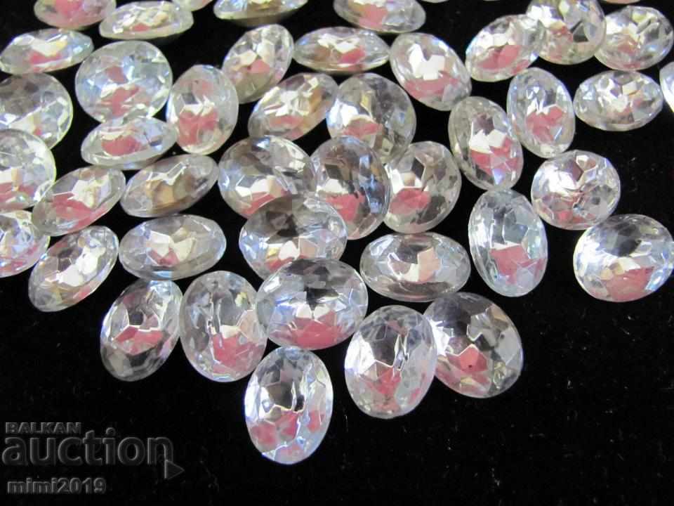 Antique Vintage Polished Crystals for Jewelry Bohemia