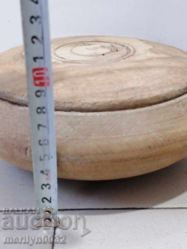 Wooden bowl bowl with lid, bowl wooden primitive - 5 Wooden bowl bowl with lid, bowl wooden primitive - 5
