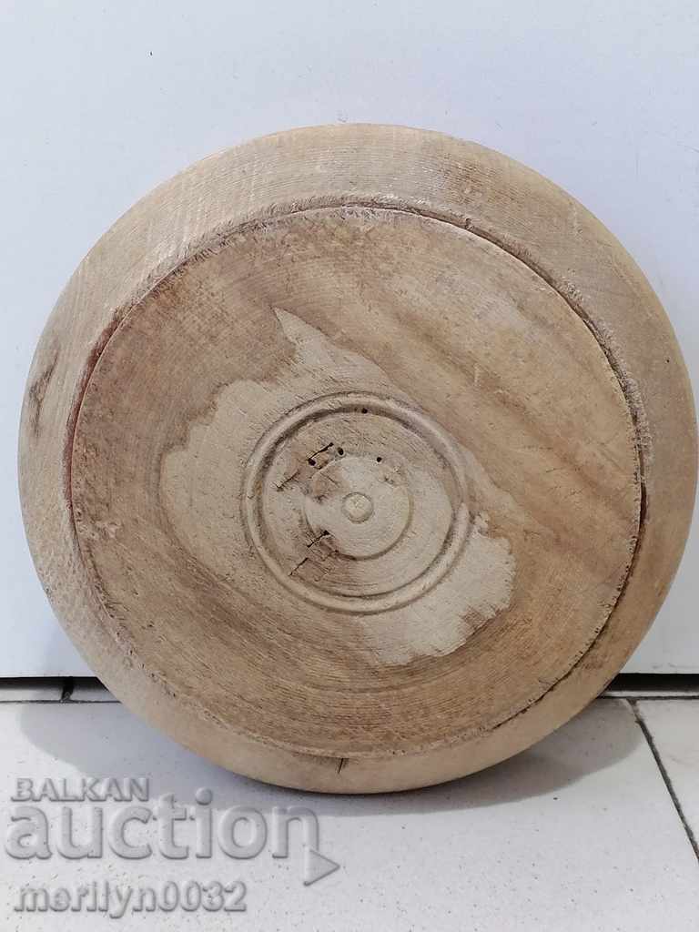 Wooden bowl bowl with lid, bowl wooden primitive