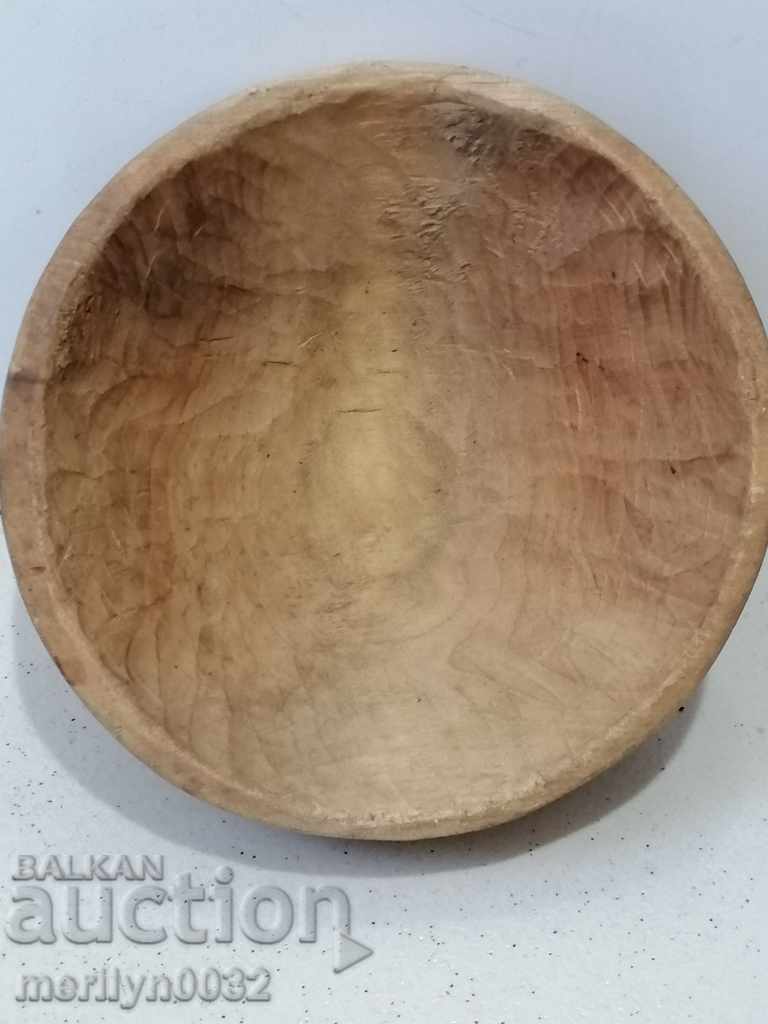 Ξύλινο μπολ μπολ χωρίς καπάκι, μπολ ξύλινο πρωτόγονο με τιμή 89.00 BGN | € 45.50