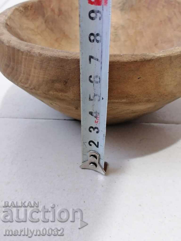 Ξύλινο μπολ μπολ χωρίς καπάκι, μπολ ξύλινο πρωτόγονο - 6