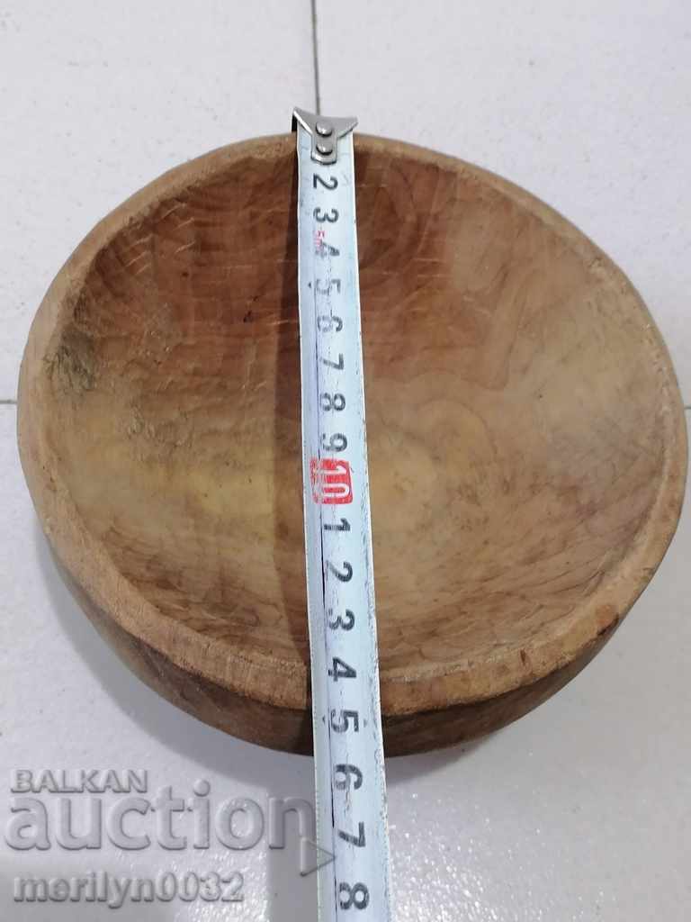 Ξύλινο μπολ μπολ χωρίς καπάκι, μπολ ξύλινο πρωτόγονο - 7