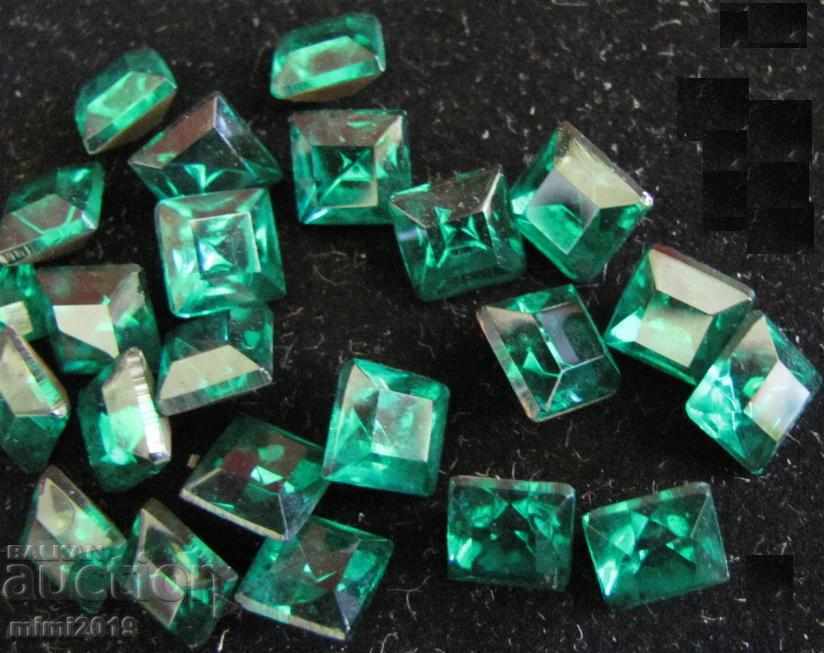 Antique Vintage Polished Crystals for Jewelry Bohemia