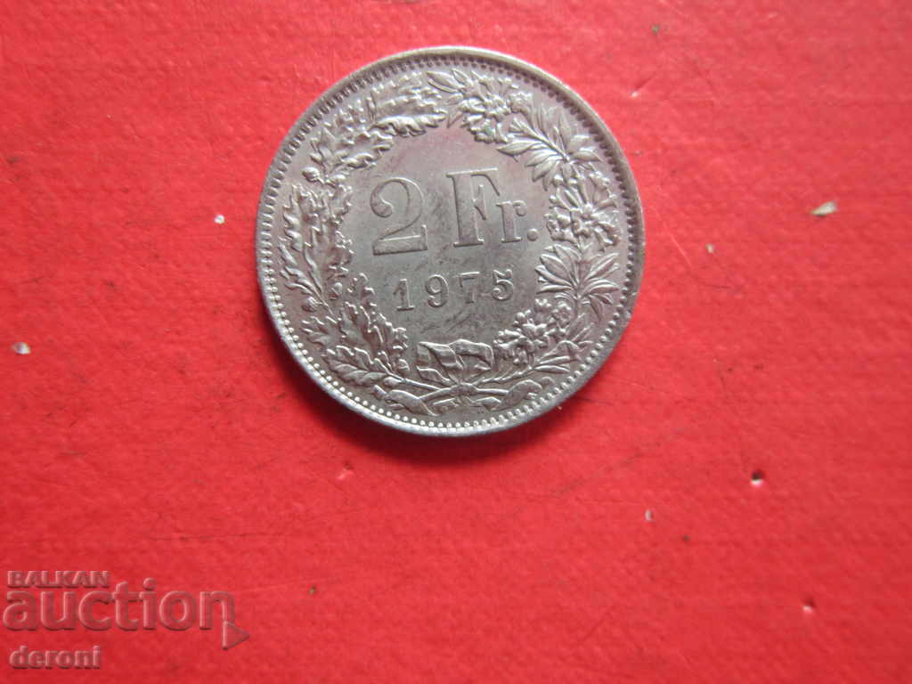 2 Franc 2 francs Switzerland 1975 with price 5.00 BGN | € 2.56 2 Franc 2 francs Switzerland 1975 with price 5.00 BGN | € 2.56