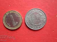 2 franci 2 franci Elveția 1975