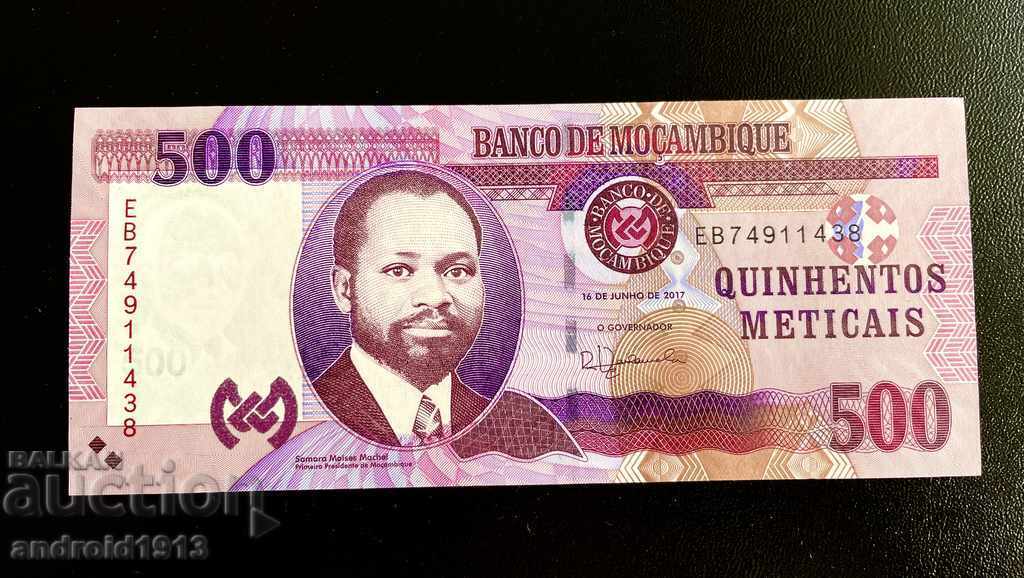 MOZAMBIQUE - 500 METICAI 2017, P-153b, UNC with price 49.98 BGN | € 25.55 MOZAMBIQUE - 500 METICAI 2017, P-153b, UNC with price 49.98 BGN | € 25.55
