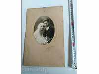1929 OLD WEDDING PHOTO PHOTO CARDBOARD WEDDING BRIDE