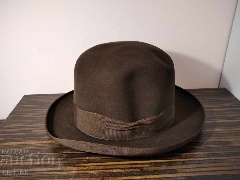 Аукцион Мъжка шапка,бомбе Borsalino Симеон Златеф София