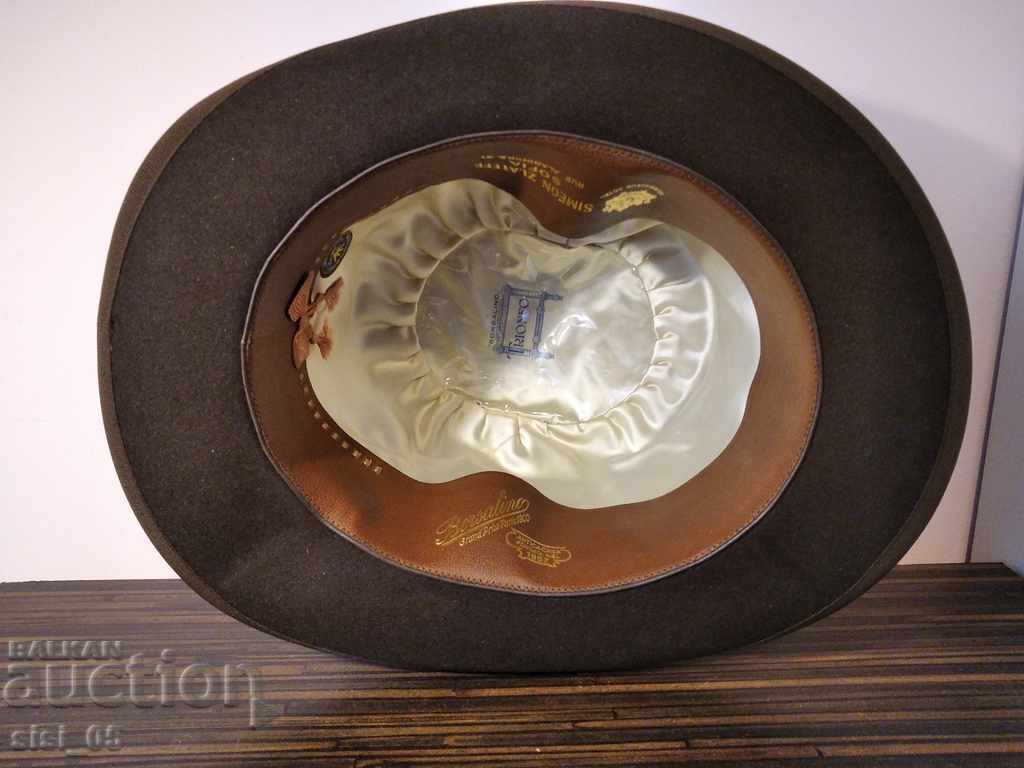 Мъжка шапка,бомбе Borsalino Симеон Златеф София - 7