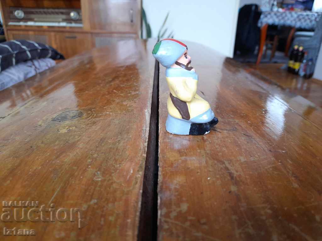 Old ceramic figurine, man with price 6.00 BGN | € 3.07