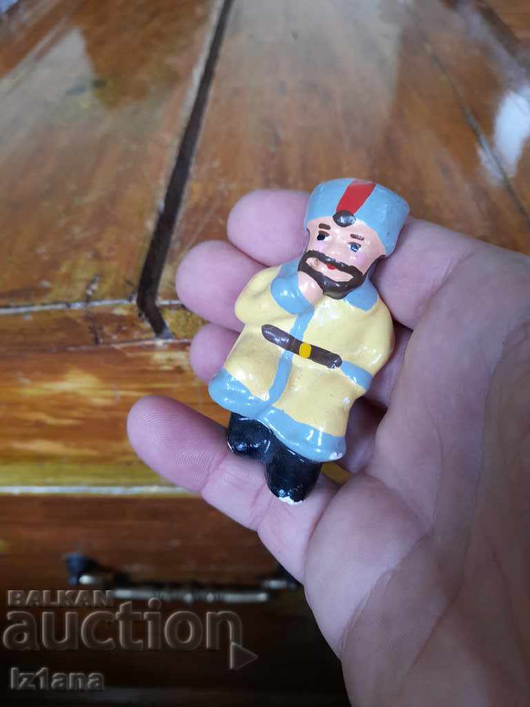 Old ceramic figurine, man - 5