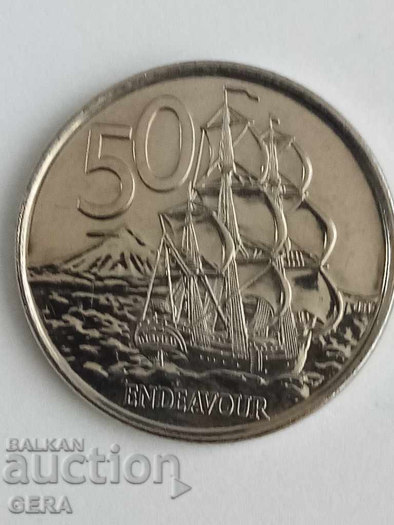 New Zealand 50 cent coin with price 12.00 BGN | € 6.14 New Zealand 50 cent coin with price 12.00 BGN | € 6.14