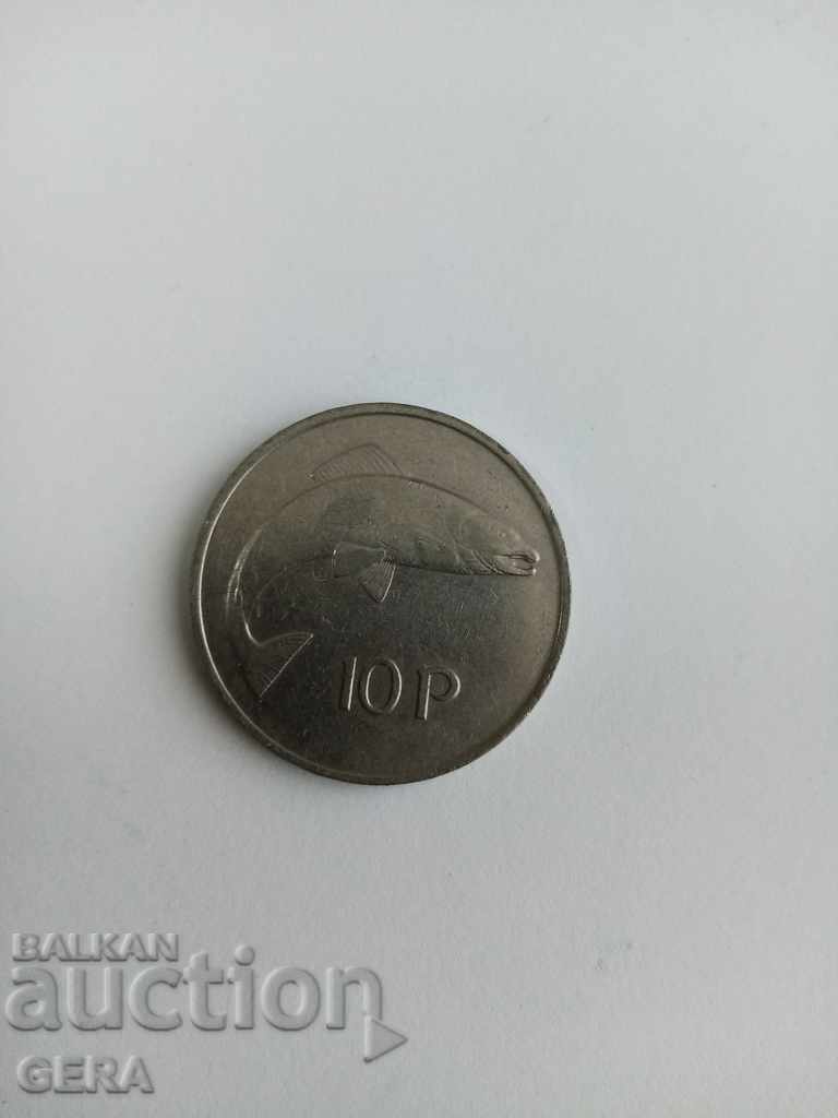 Eire 10 pence coin with price 6.00 BGN | € 3.07 Eire 10 pence coin with price 6.00 BGN | € 3.07