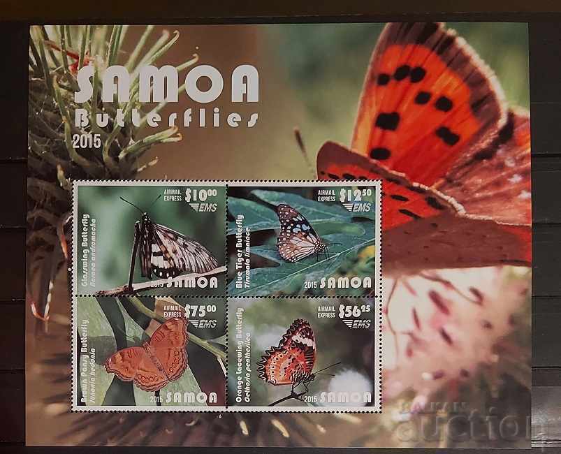 Samoa 2015 Fauna / Animale / Fluturi Bloc 75 € MNH